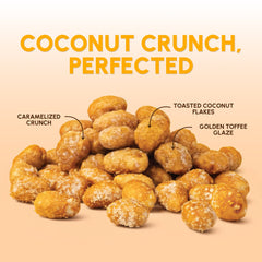 Snackathon primer plano textura toffee crujiente mostrando cobertura caramelizada