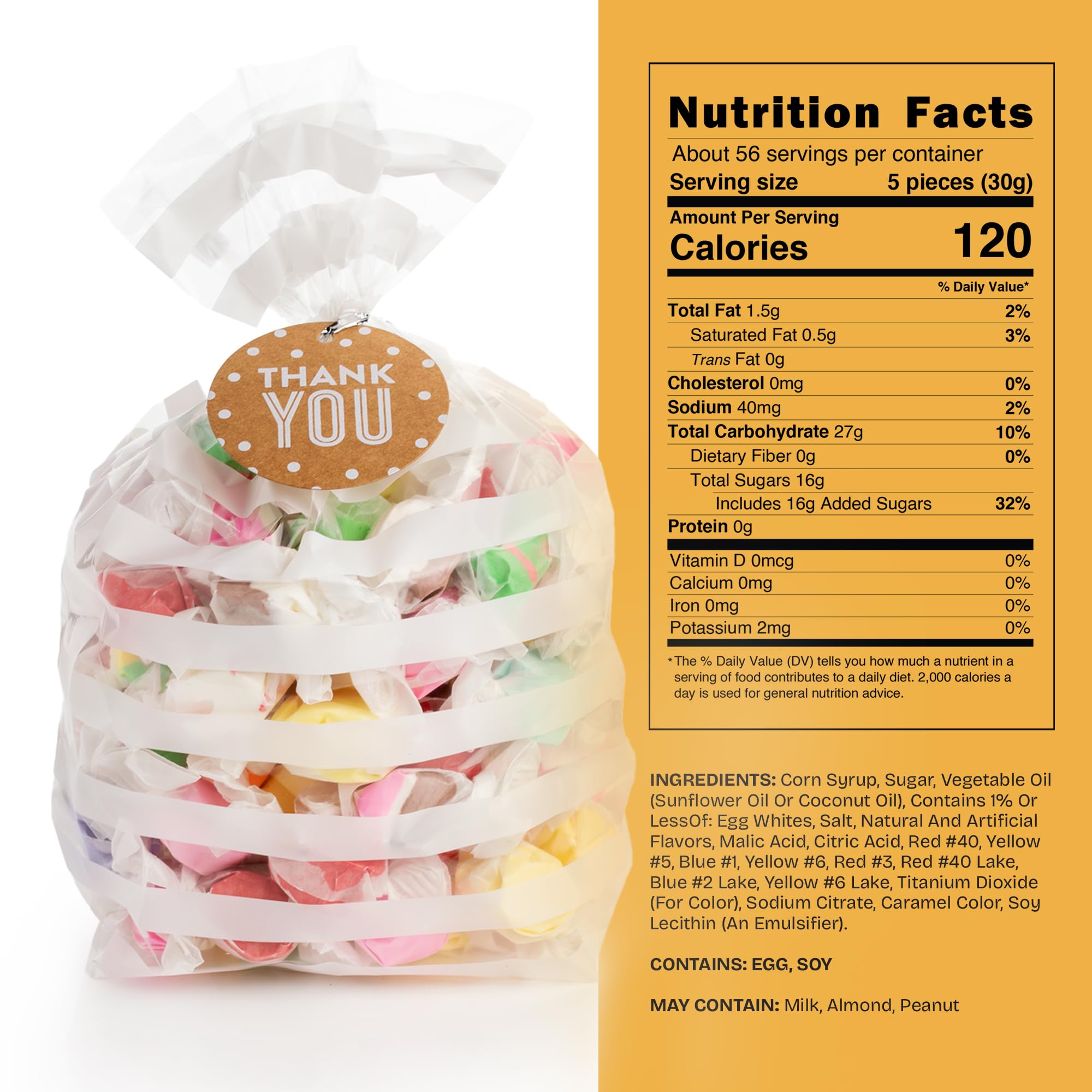 Snackathon etiqueta del producto en caja con información y beneficios