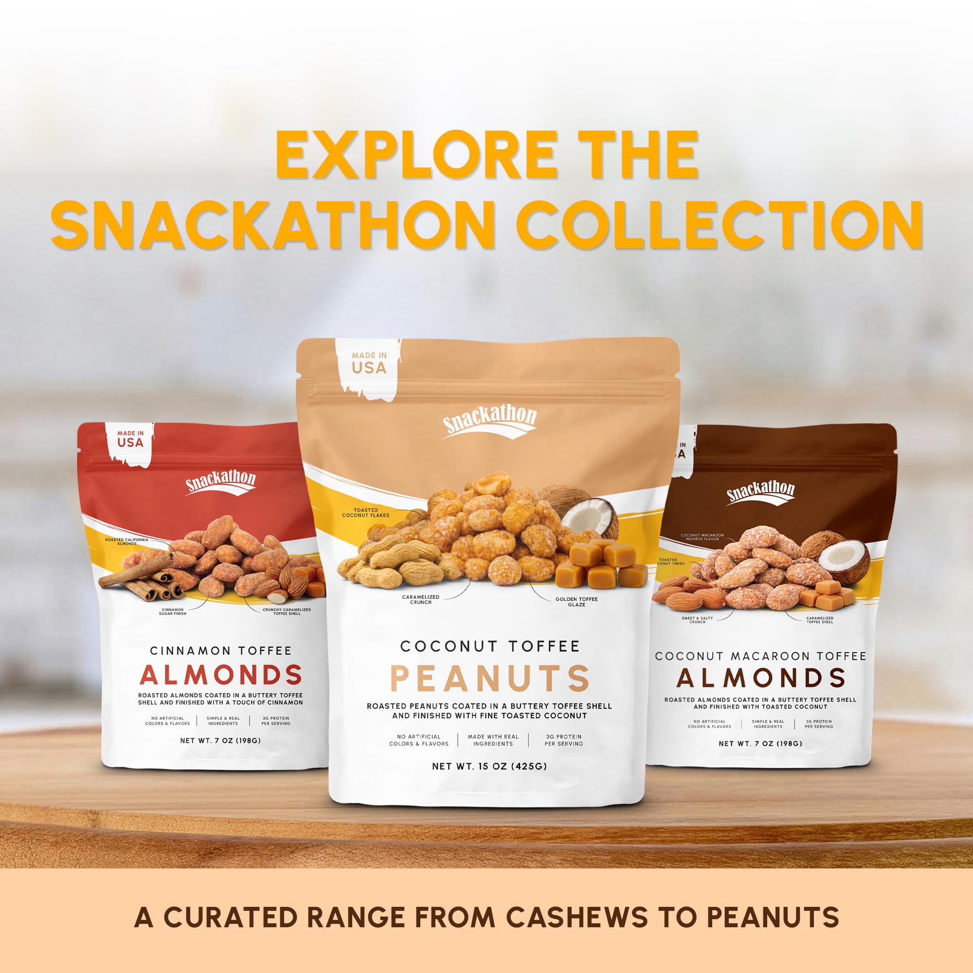 Snackathon cacahuetes como topping sobre helado añadiendo crujiente y sabor
