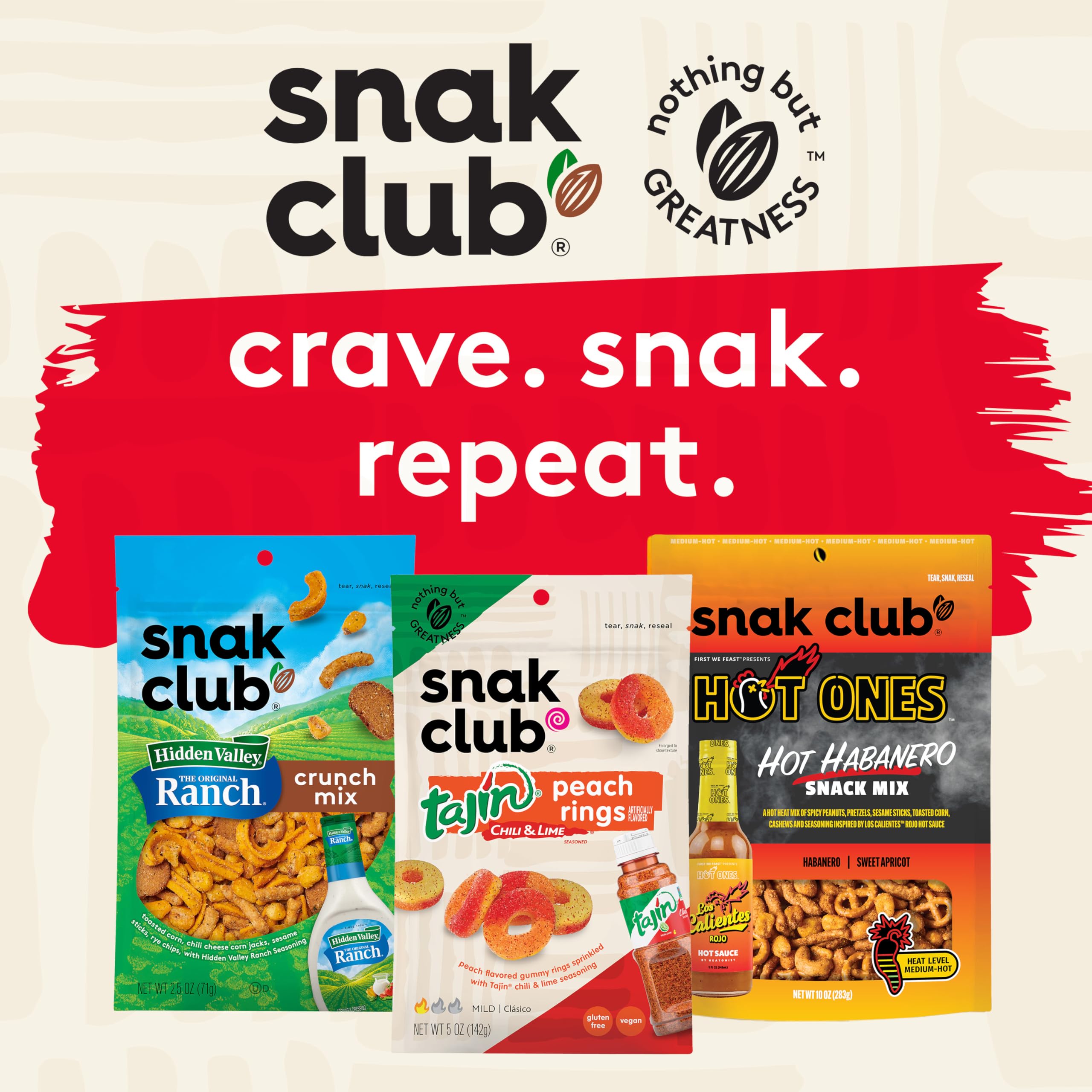 Snak Club etiqueta nutricional y lista de ingredientes que facilita decisiones