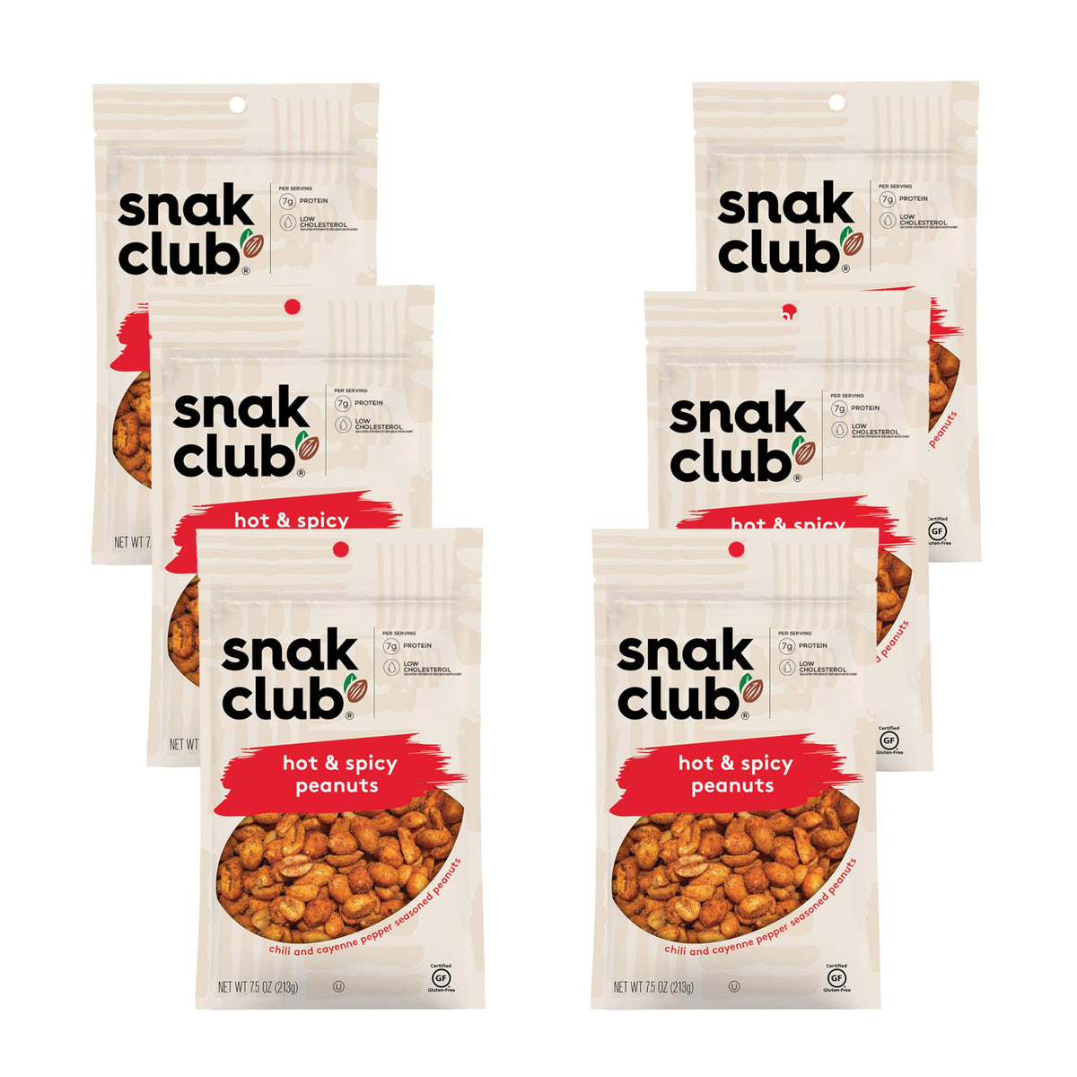 Snak Club paquete frontal mostrando diseño y sabor picante para llevar