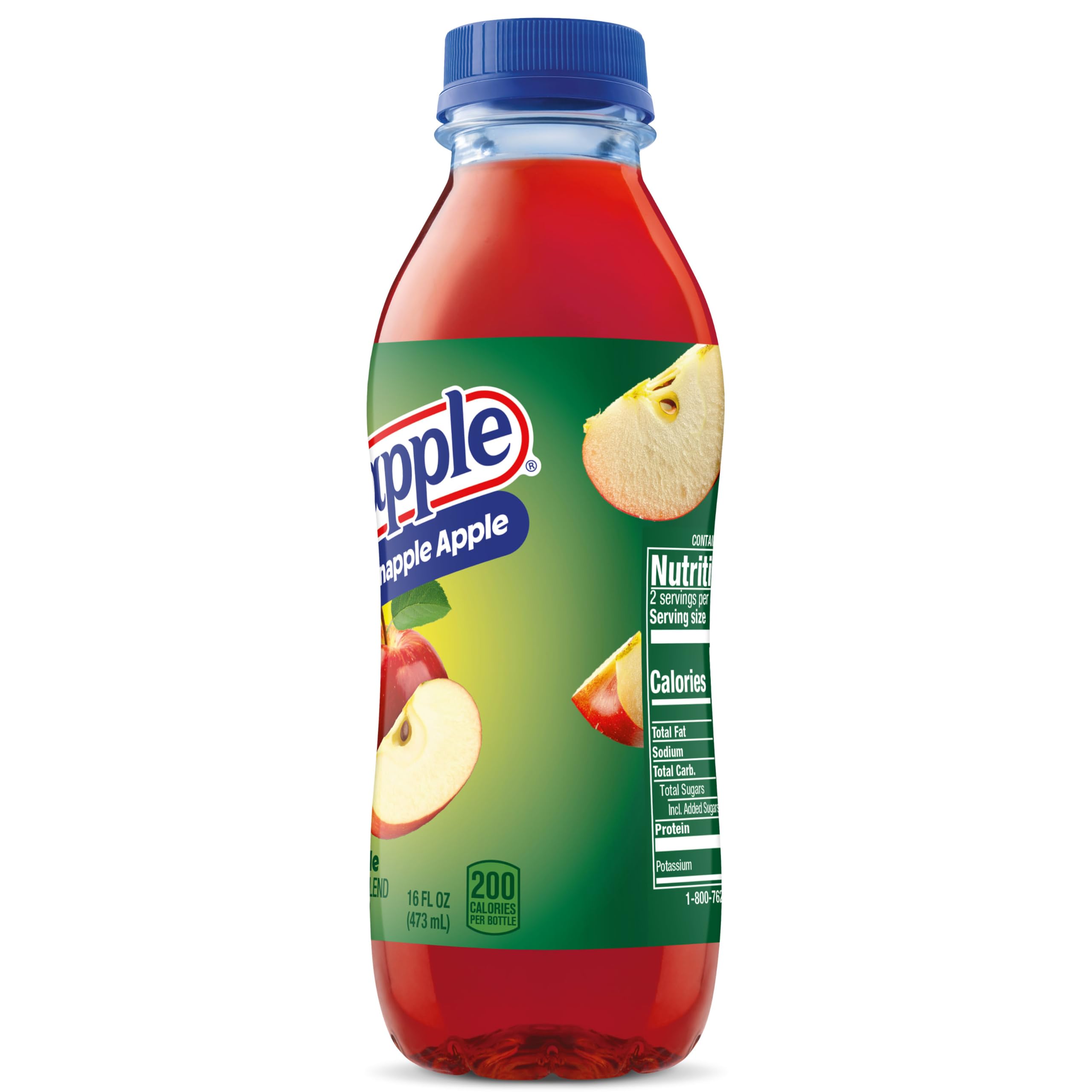 Snapple servido en vaso con hielo mostrando presentación apetecible