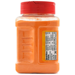 SNAPPY primer plano del polvo cheddar para apreciar textura y color