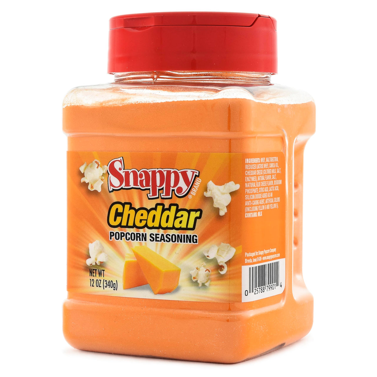 SNAPPY shaker frontal mostrando etiqueta y diseño, ingrediente fácil de usar