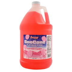 Snappy jarra frontal de sirope cotton candy con etiqueta visible y atractivo color dulce