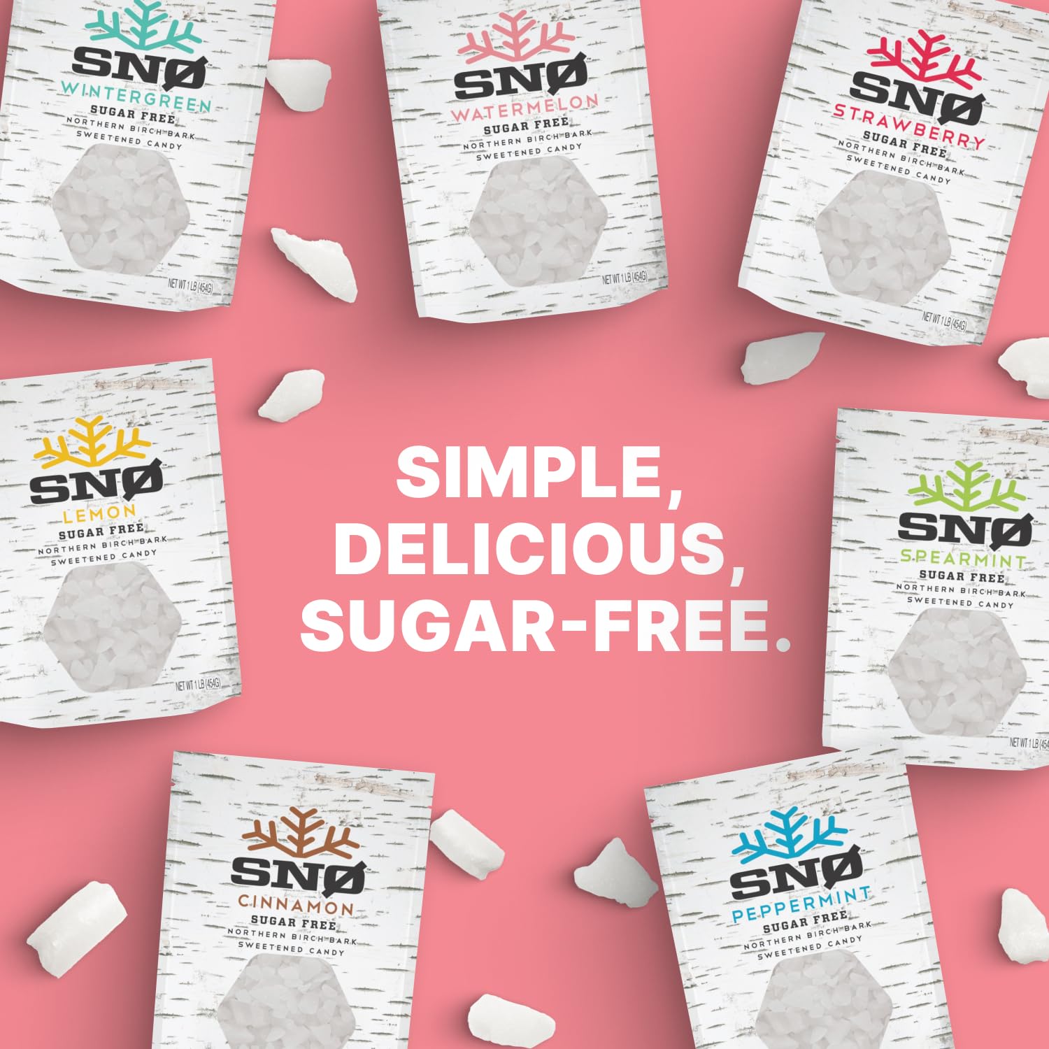 SNØ chips en escena de merienda saludable reflejando estilo de vida bajo azúcar