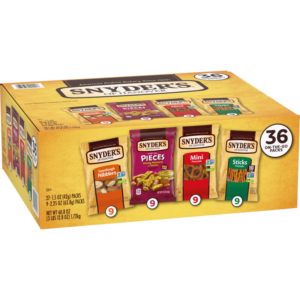 Snyder's of Hanover etiqueta y datos nutricionales claros para decisiones informadas