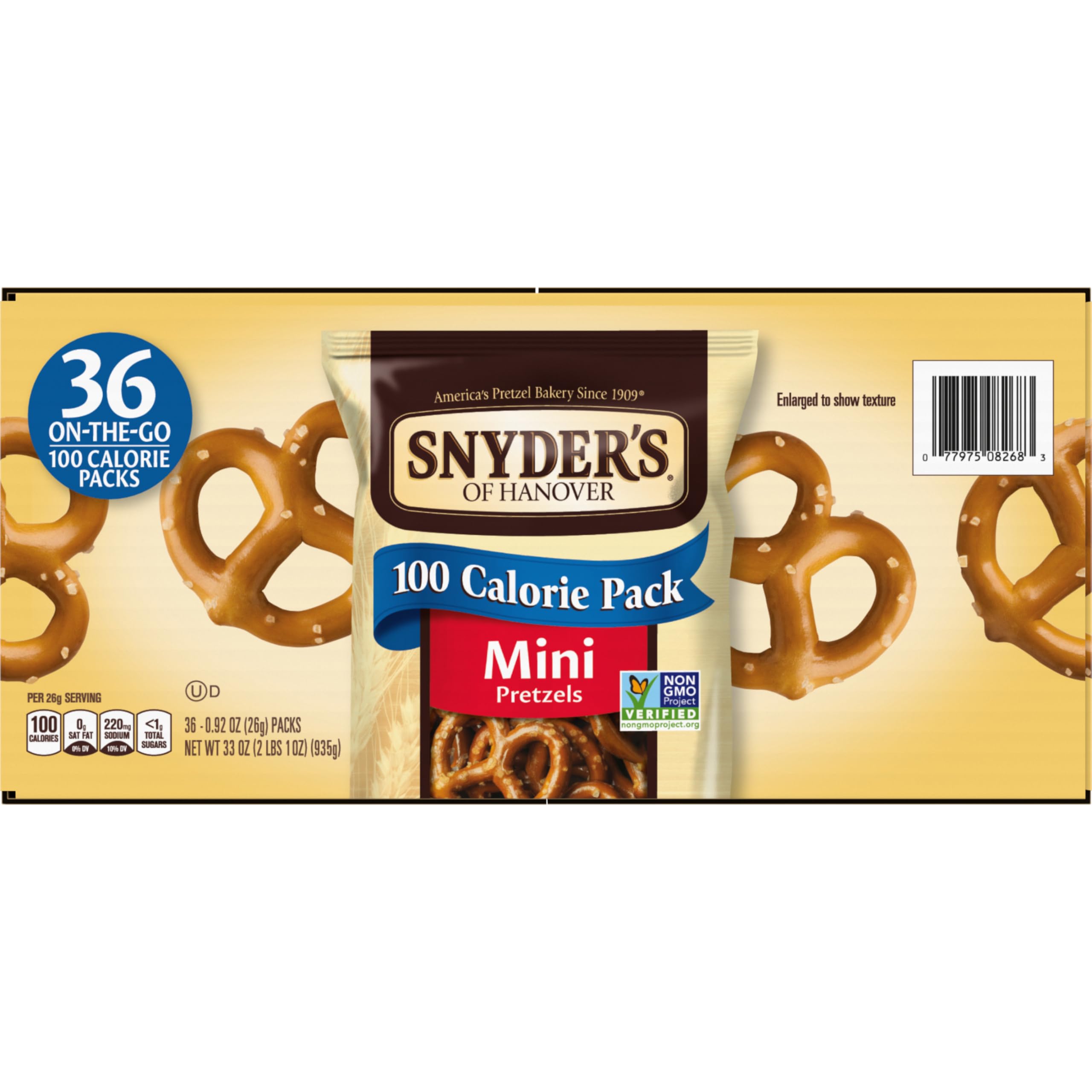 Snyder's of Hanover mini pretzels dentro de una lonchera práctica y segura