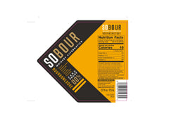 Think Distributors SOBOUR etiqueta en primer plano destacando certificaciones