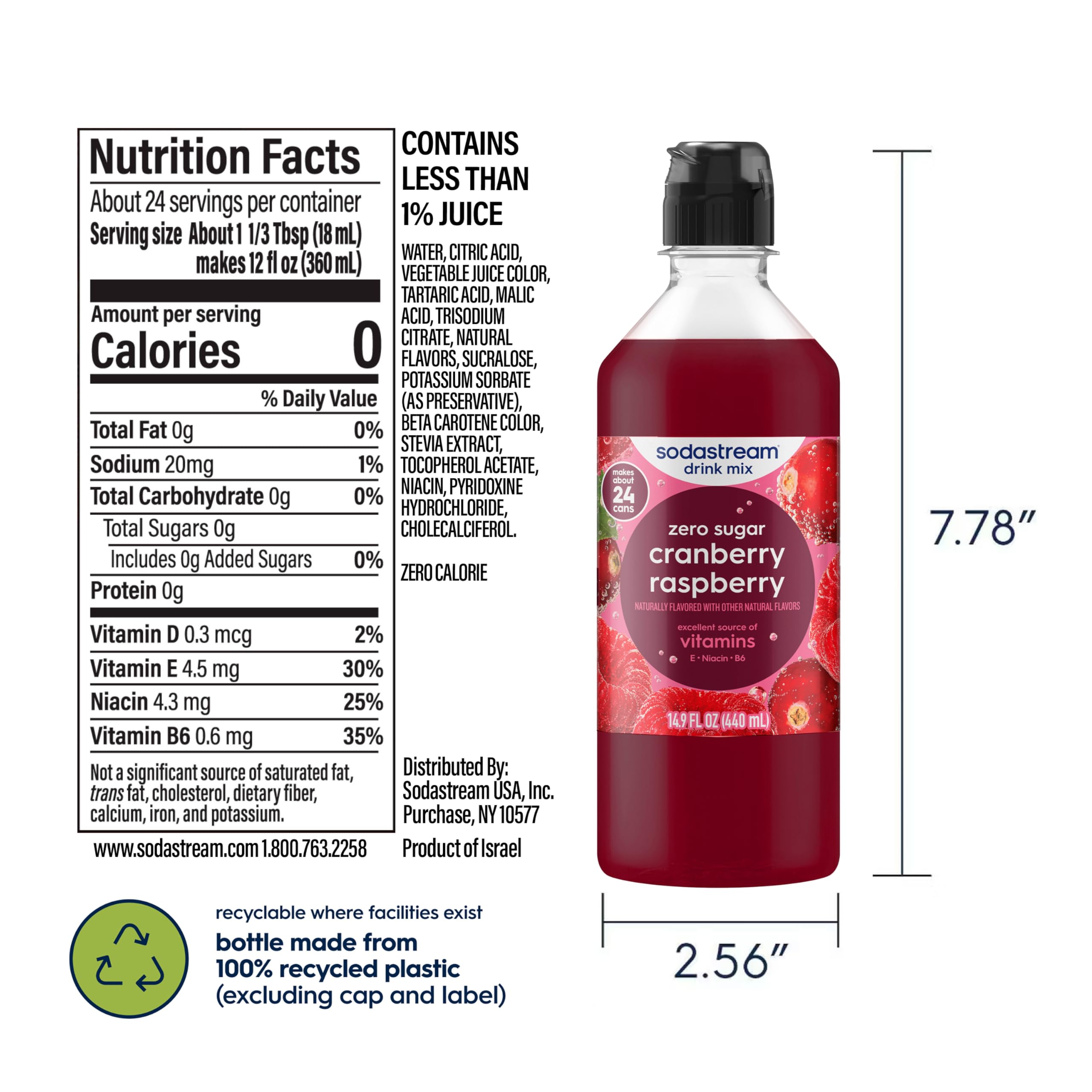 sodastream botella con pico vertedor, facilita verter sin derramar