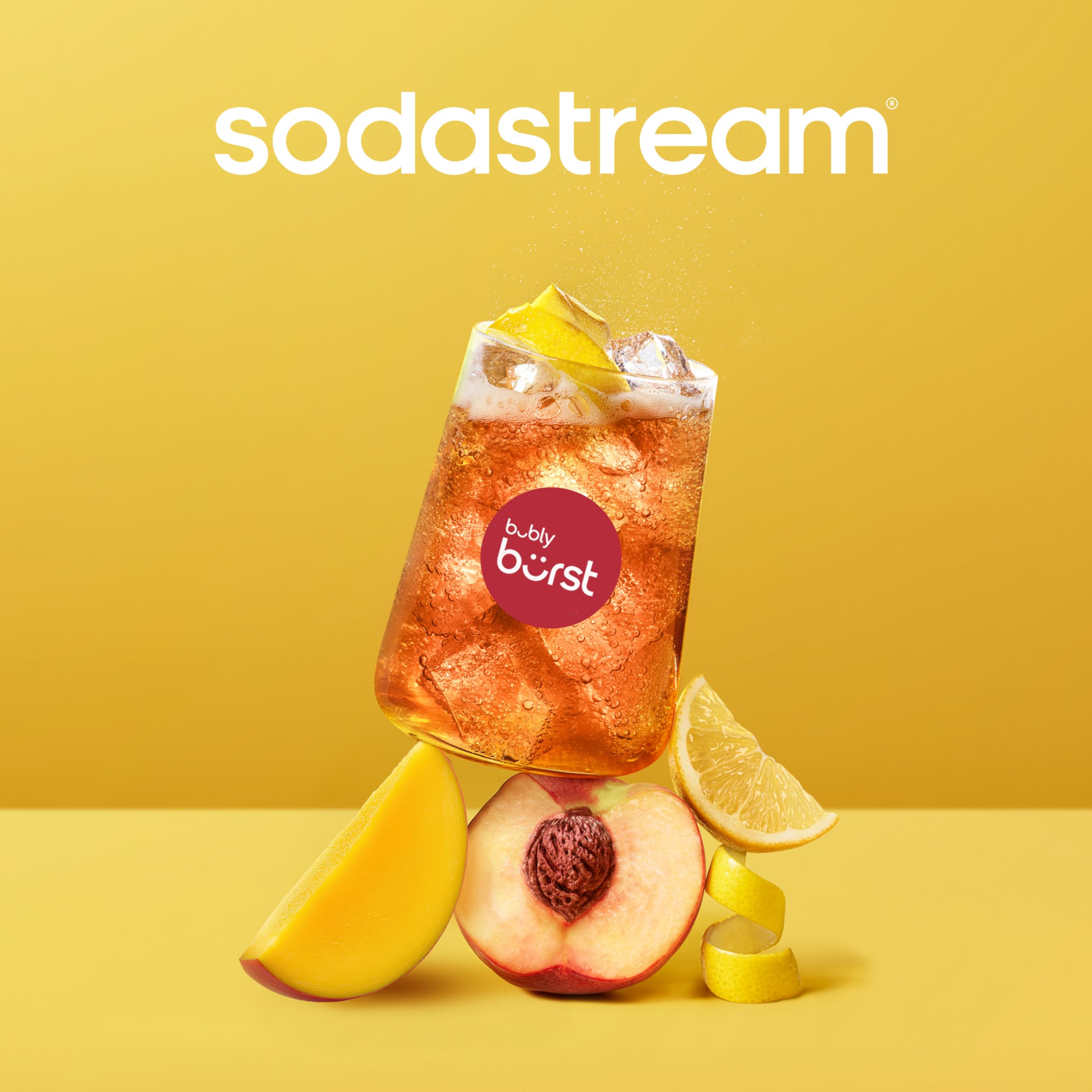 sodastream vaso servido en reunión mostrando opción baja calorías