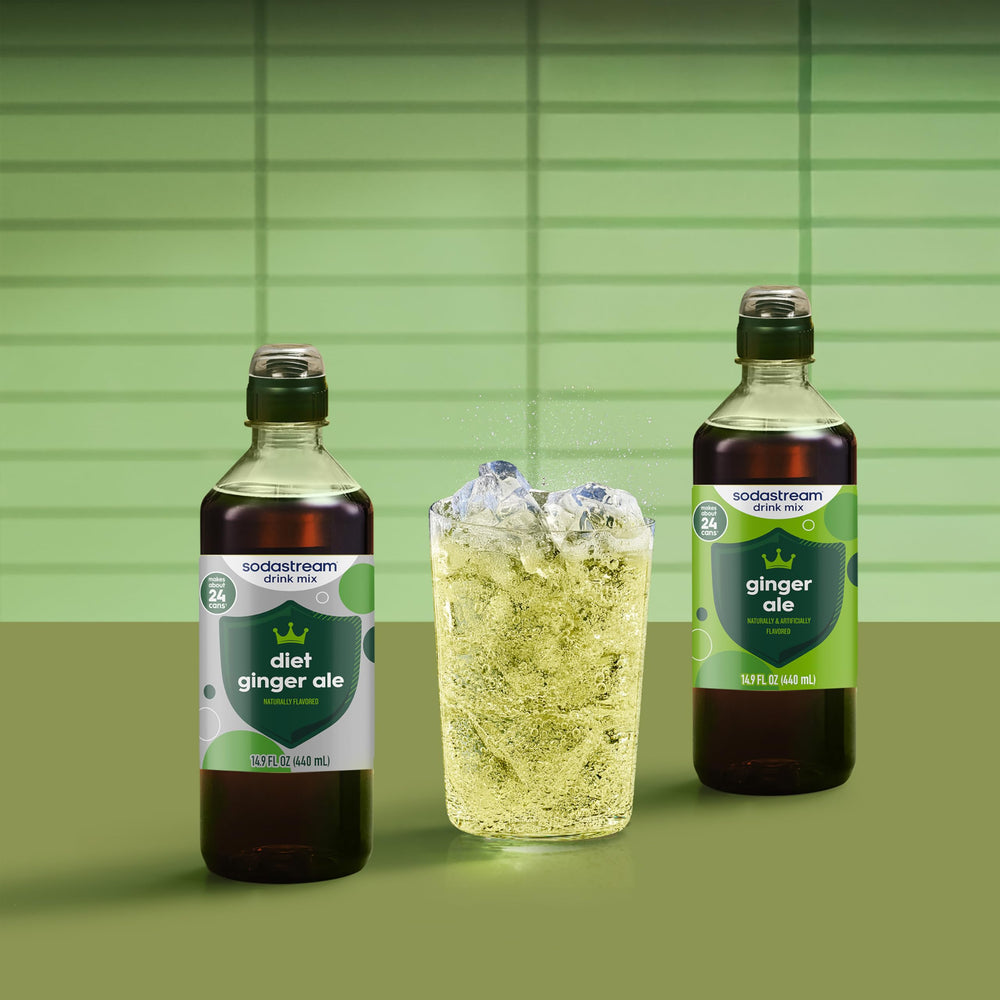 sodastream etiqueta nutricional mostrando cero azúcar cero calorías