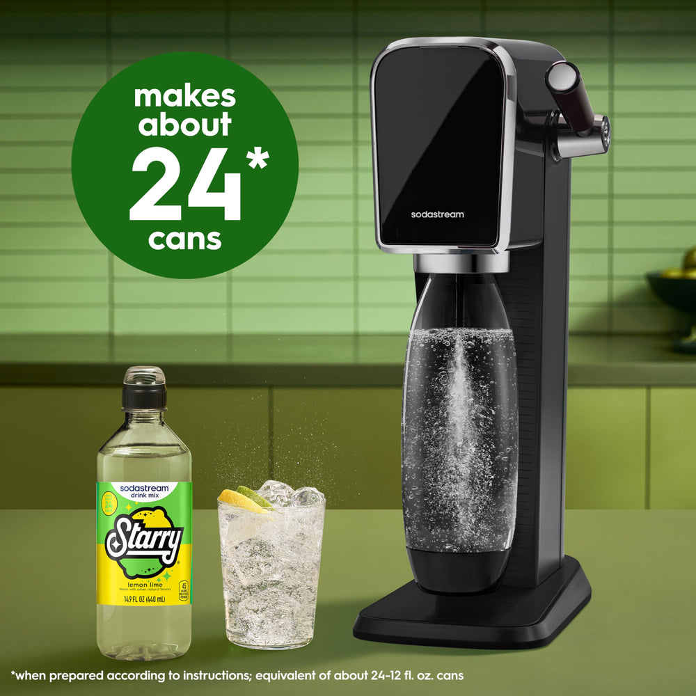 sodastream línea de sabor marcada en botella para medición precisa