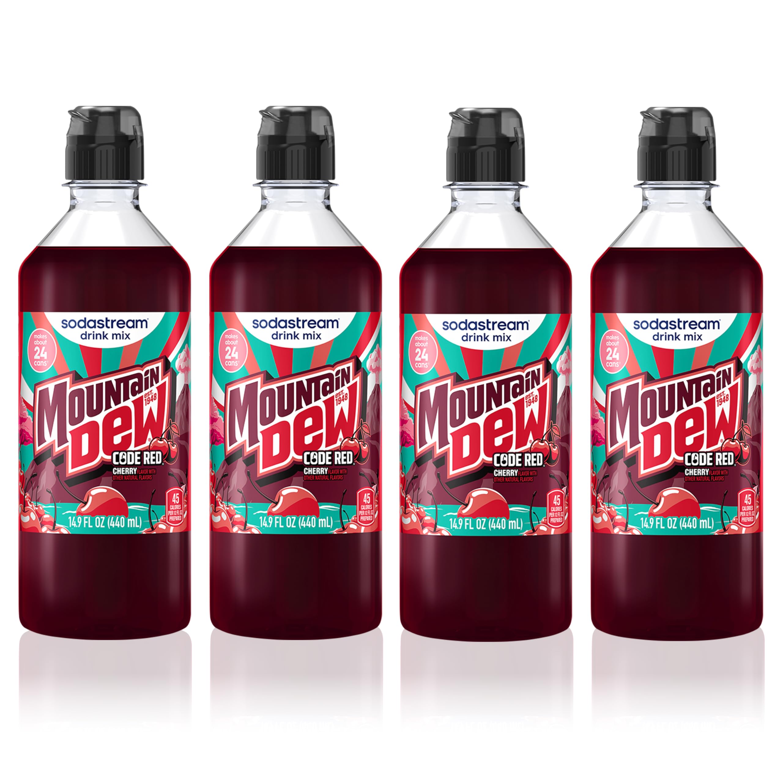 sodastream botella frontal mostrando etiqueta y volumen, práctico para preparar bebidas