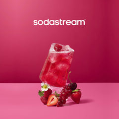 SodaStream Mtn Dew Code Red textura del concentrado con enfoque en color