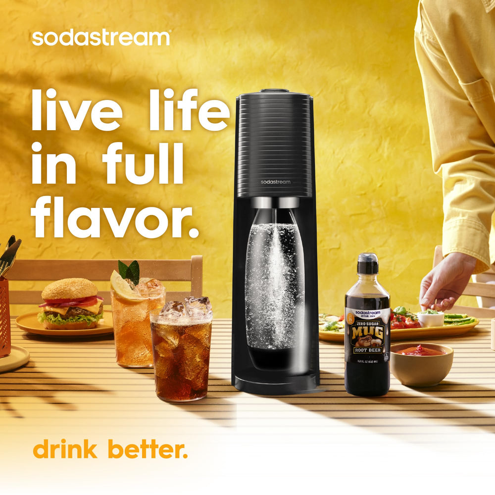 Imagen paso a paso SodaStream MUG Root Beer con instrucciones simples para mezclar