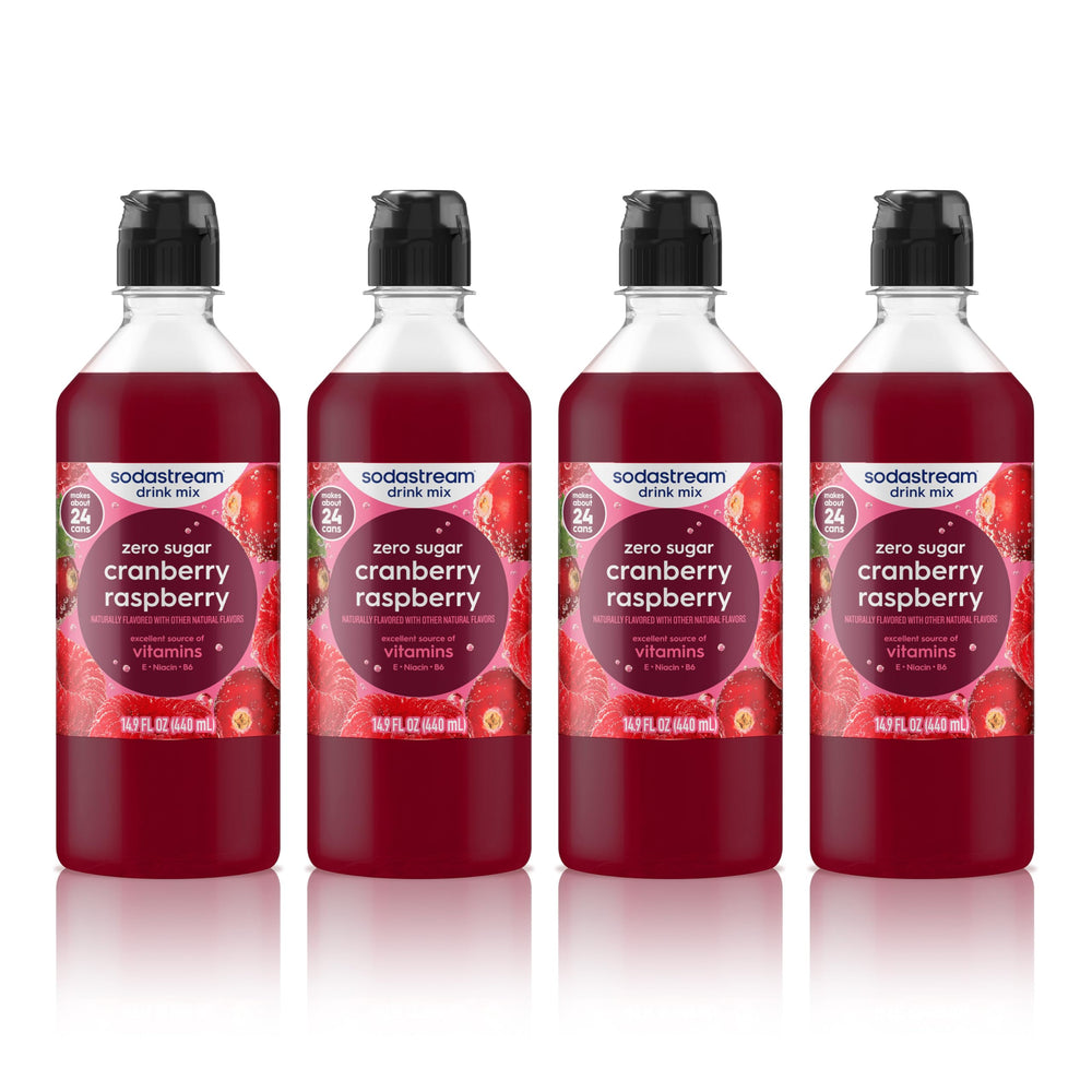 sodastream pack frente mostrando las cuatro botellas, perfecto para ahorrar