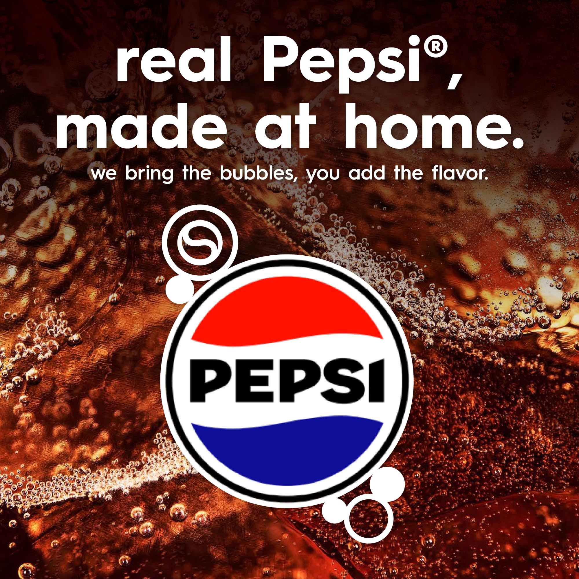 sodastream etiqueta legible con marca Pepsi y descripción del sabor