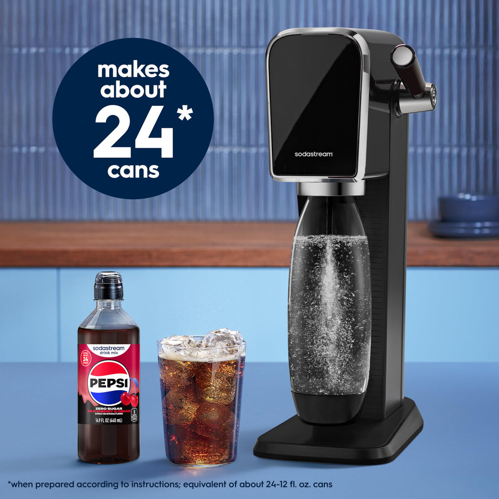 sodastream pack de cuatro botellas listo para almacenar y preparar varias bebidas