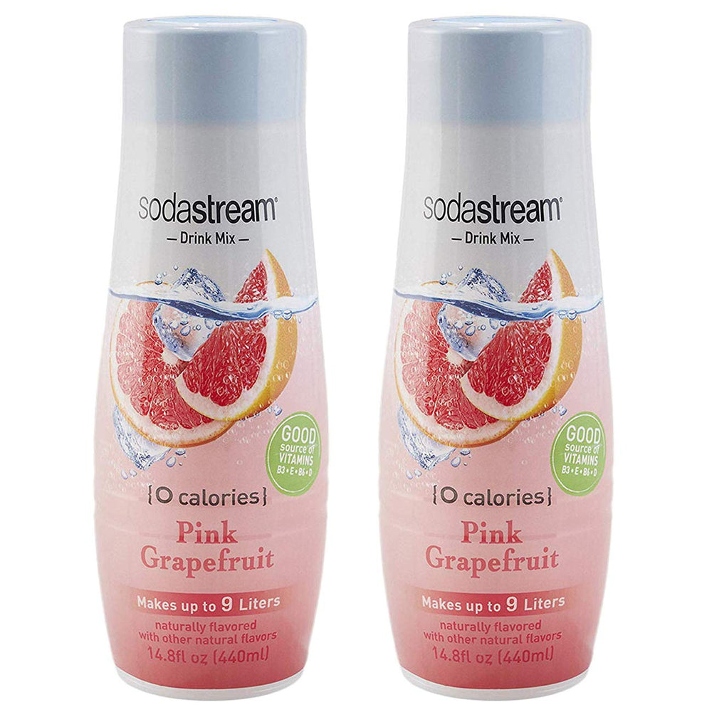 SodaStream botella frontal pack de dos, sabor pomelo sin calorías