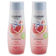SodaStream botella frontal pack de dos, sabor pomelo sin calorías