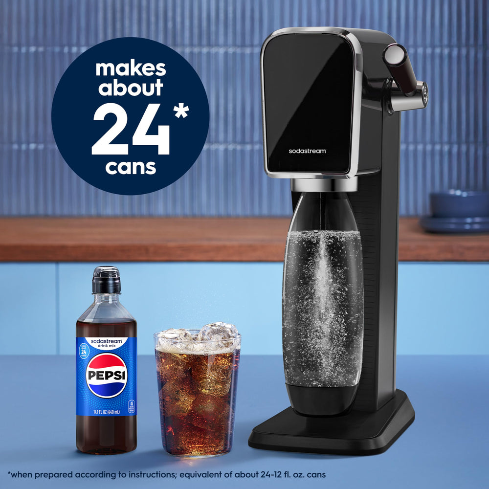 sodastream textura del líquido concentrado con colores distintivos de sabores