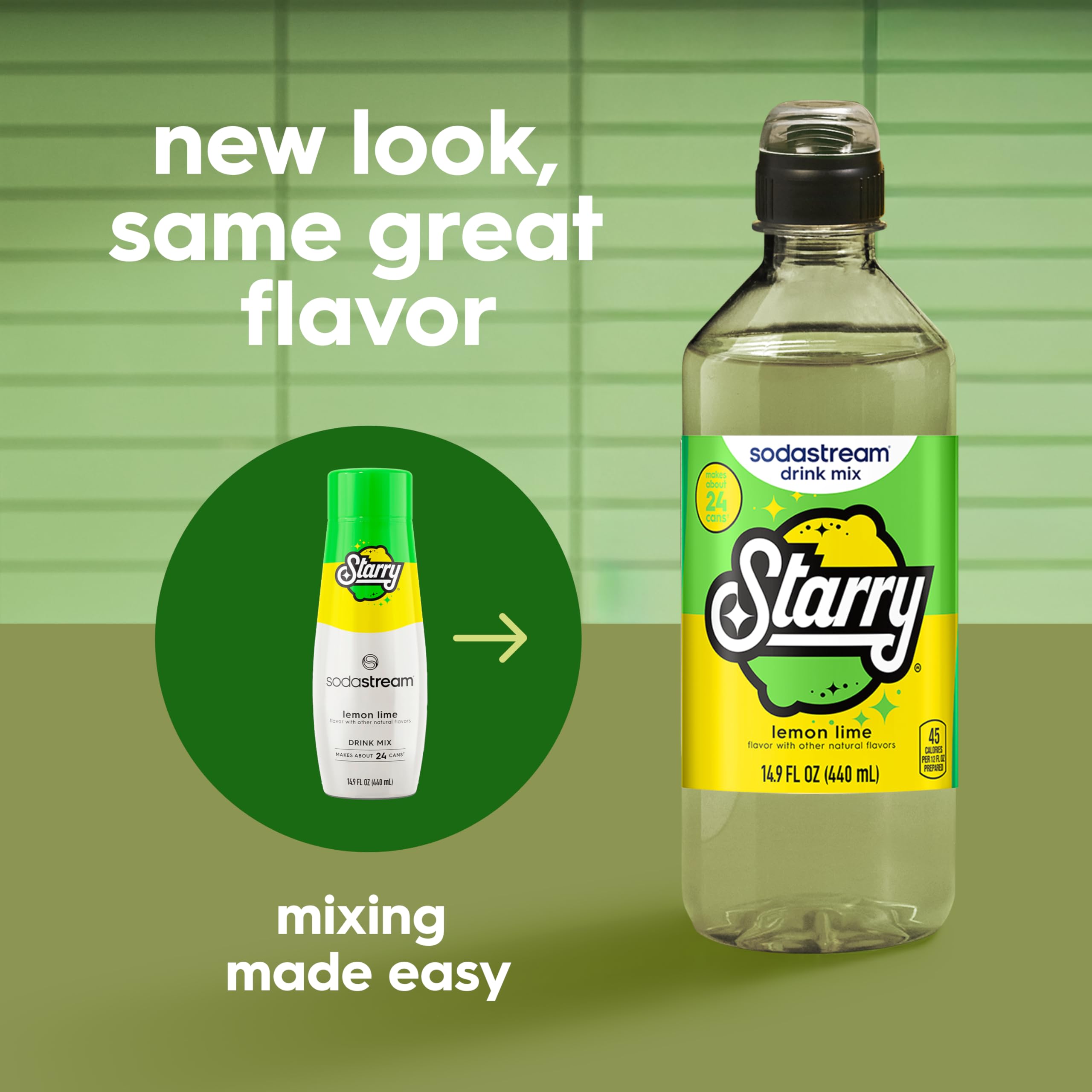 sodastream close-up del concentrado lemon lime mostrando color y textura