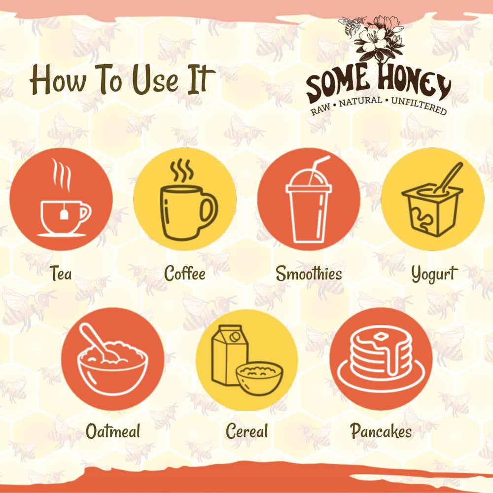 Some Honey en cafetería endulzando té y bebidas profesionales