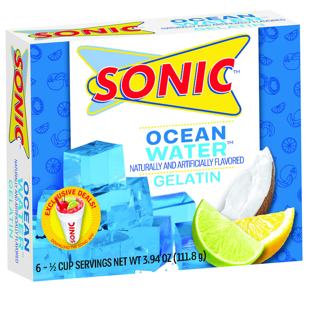 Sonic The Hedgehog gelatina servida en mesa de fiesta mostrando uso práctico y divertido