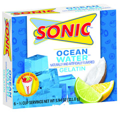 Sonic The Hedgehog gelatina servida en mesa de fiesta mostrando uso práctico y divertido