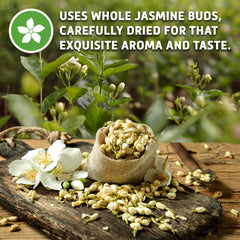 Sou Zen taza de té caliente servido, resalta aroma floral reconfortante
