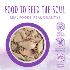 Soulistic atún entero en plato resaltando proteína de alta calidad