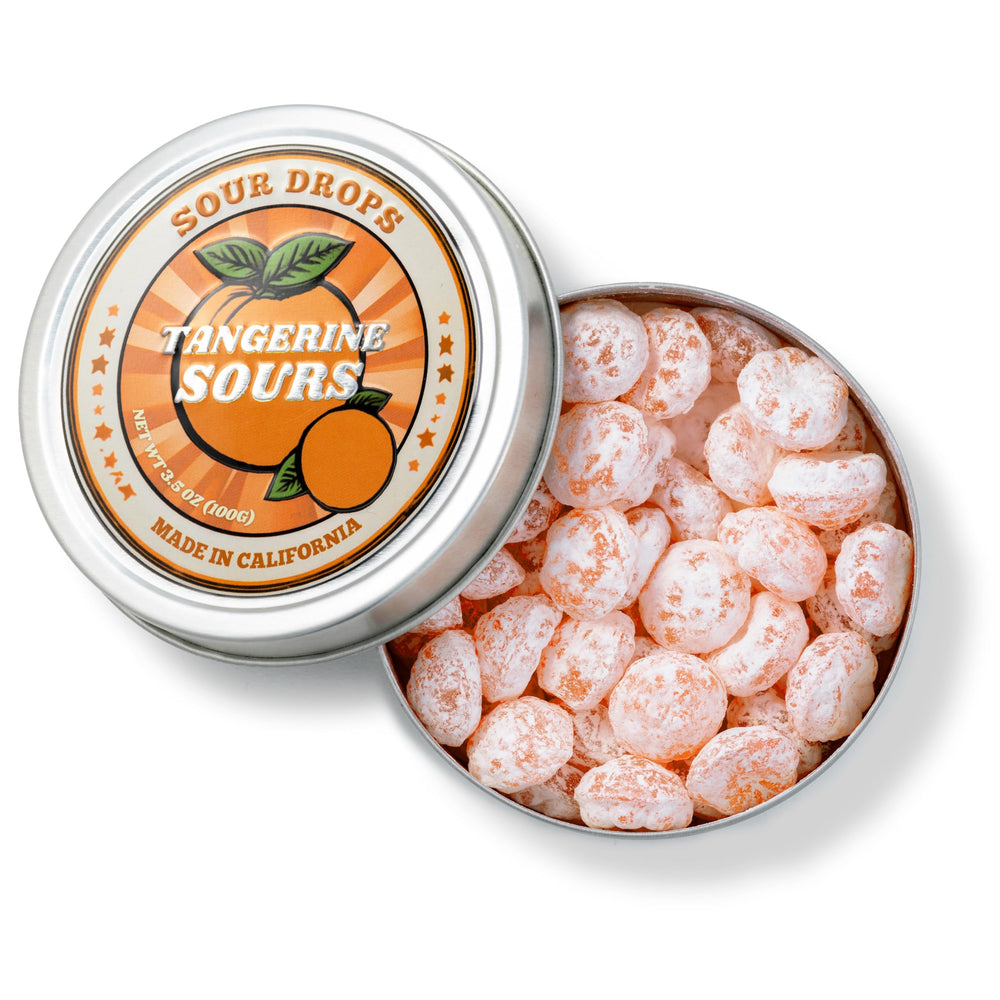 Sour Drops lata sandía abierta con caramelos visibles y color vivo