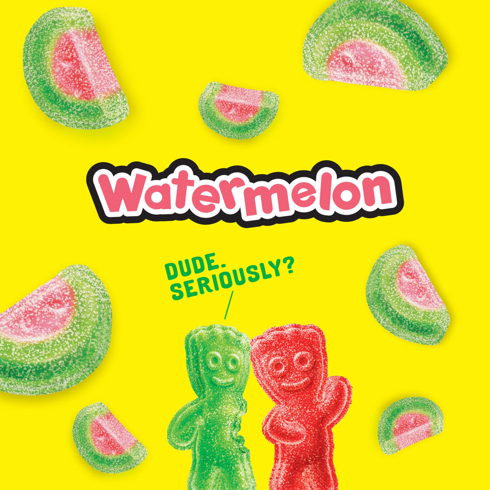SOUR PATCH KIDS empaque individual en mano, práctico para llevar