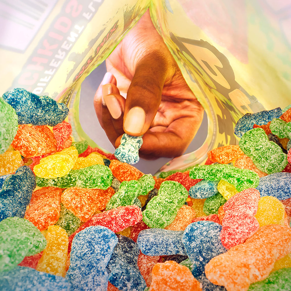 Sour Patch Kids en cine con palomitas, combinación perfecta para snacks