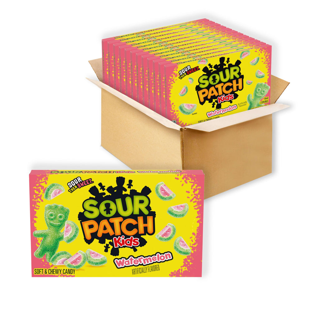 SOUR PATCH KIDS frente de caja mostrando diseño y cantidad