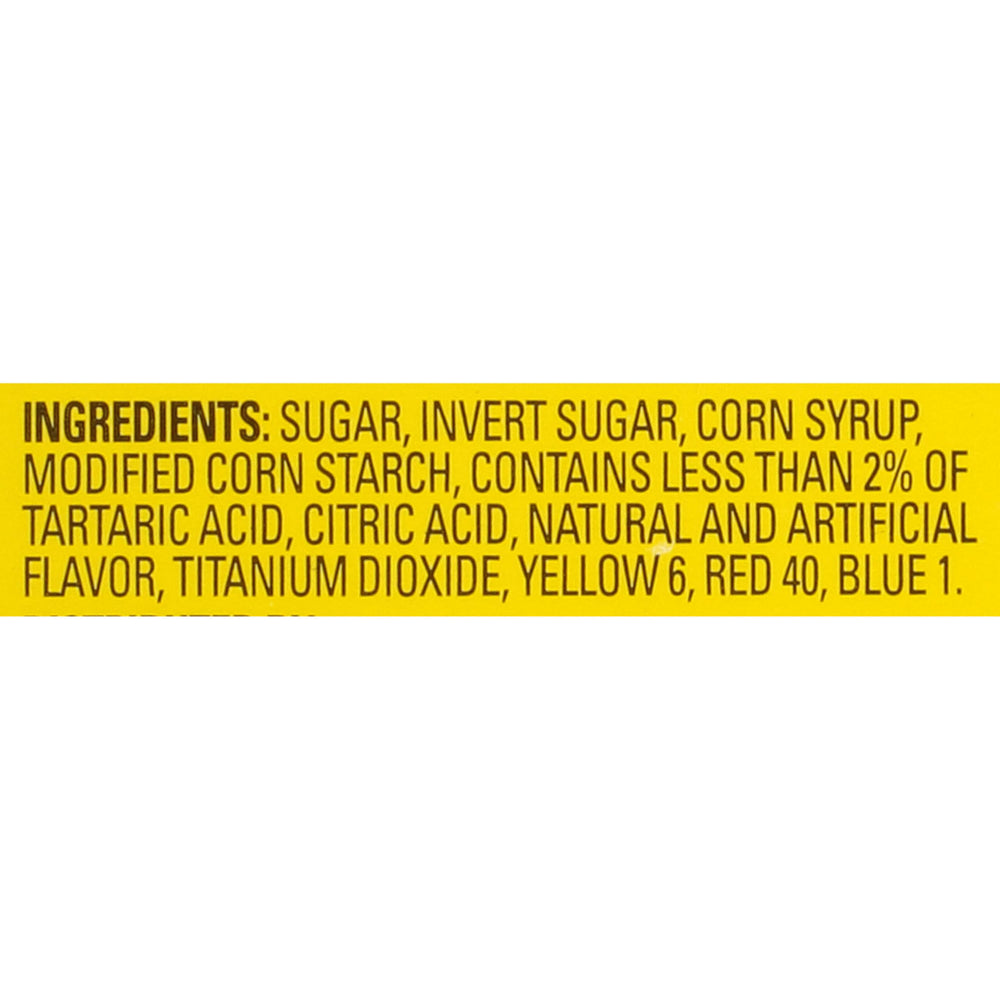SOUR PATCH KIDS variedad de sabores tropicales visibles en piezas