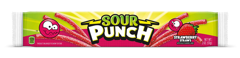Sour Punch detalle de textura y azúcar ácida que realza sabor