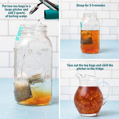 Southern Breeze bolsa de té de tamaño familiar en primer plano, lista para infusionar