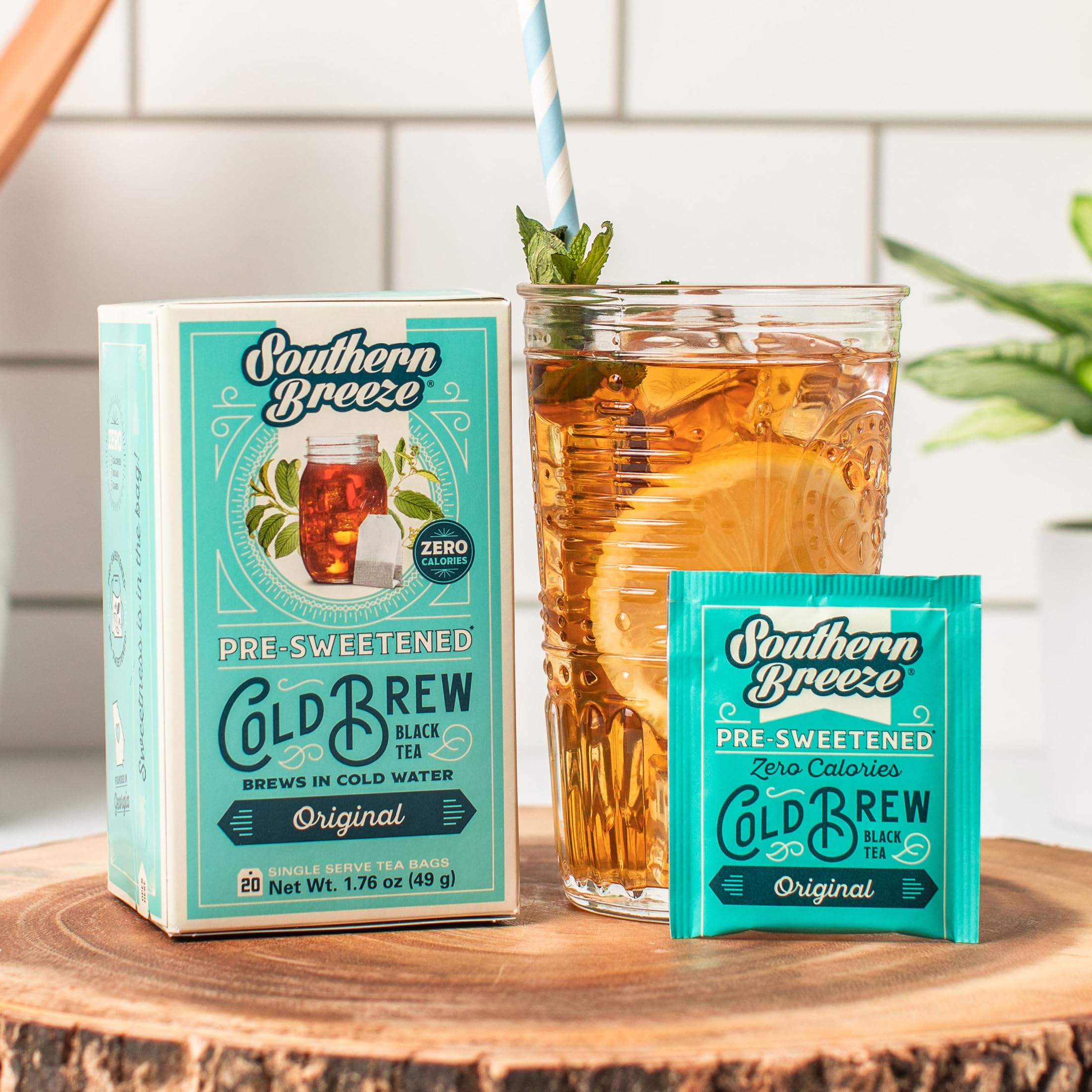 Southern Breeze detalle de hojas de té negro que aporta sabor auténtico