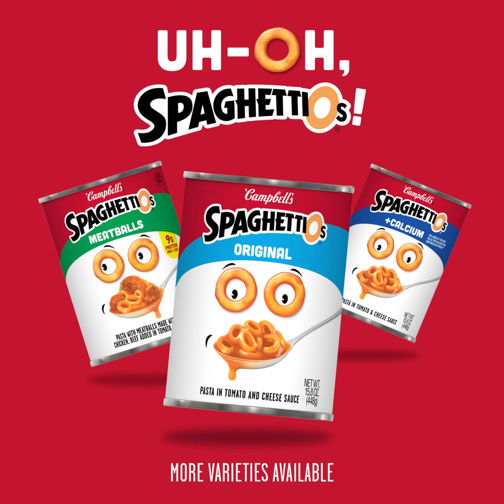 SpaghettiOs pack de 12 latas ideal para despensa familiar