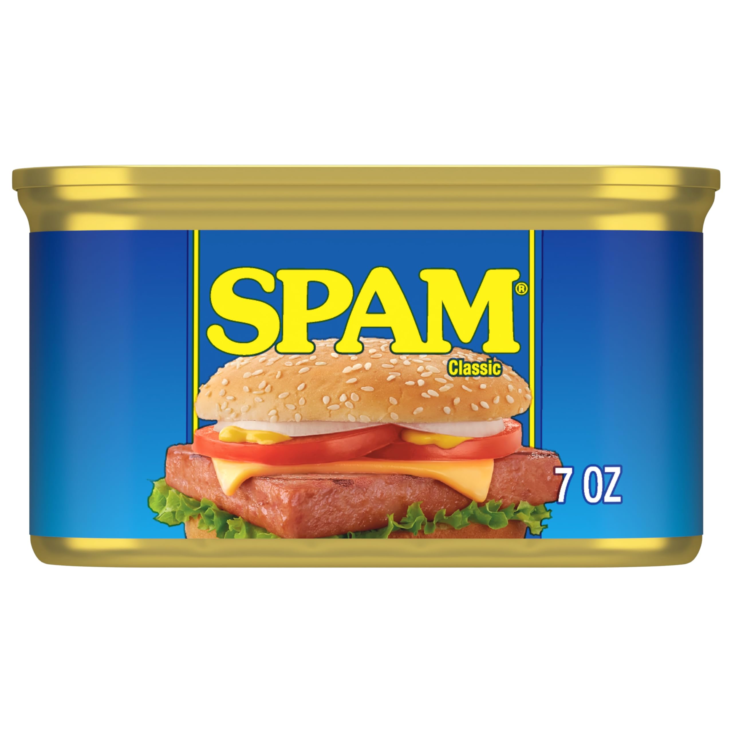 SPAM primer plano textura de la carne enlatada, beneficio: apariencia apetitosa