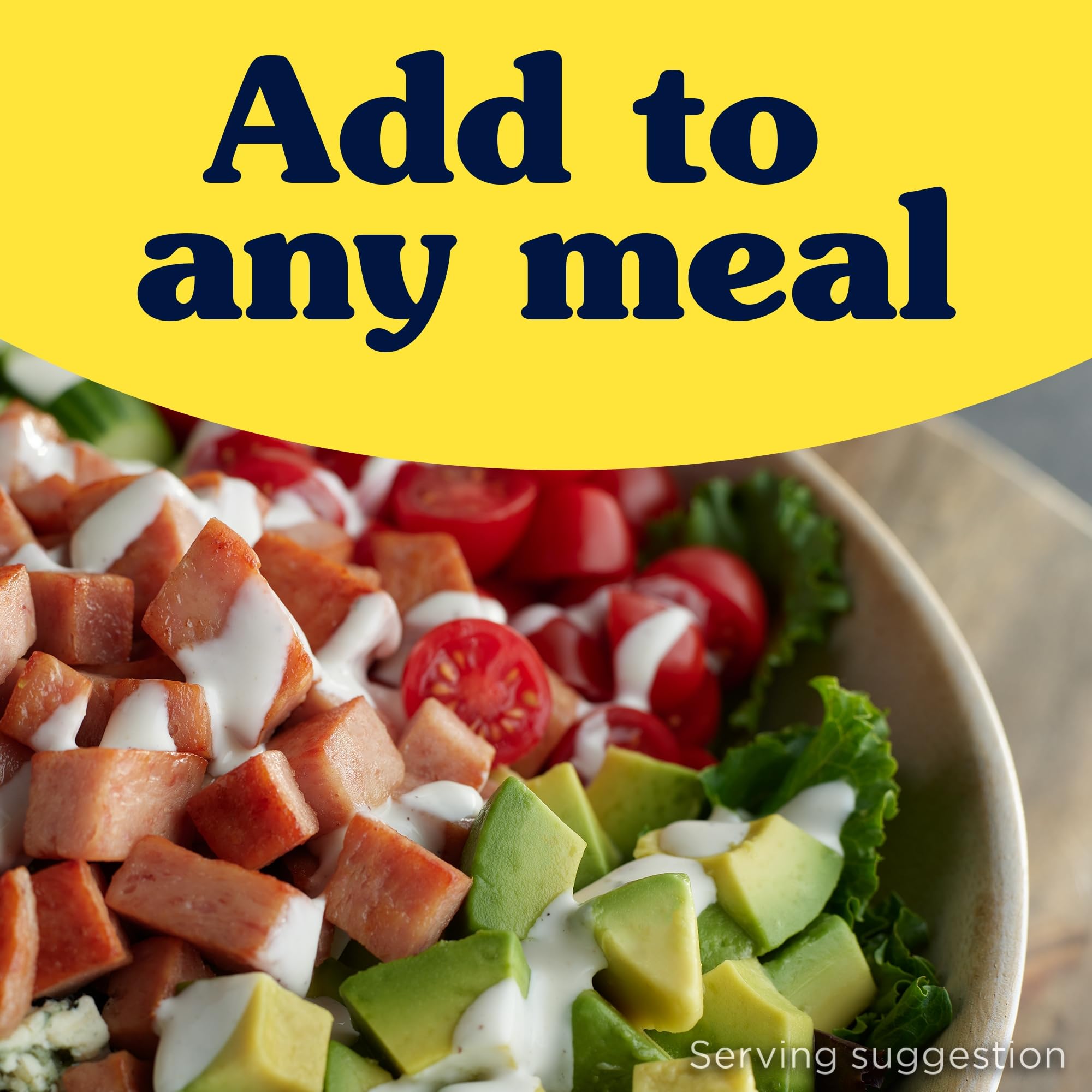 SPAM lata en mochila de camping, beneficio: alimento estable y portátil