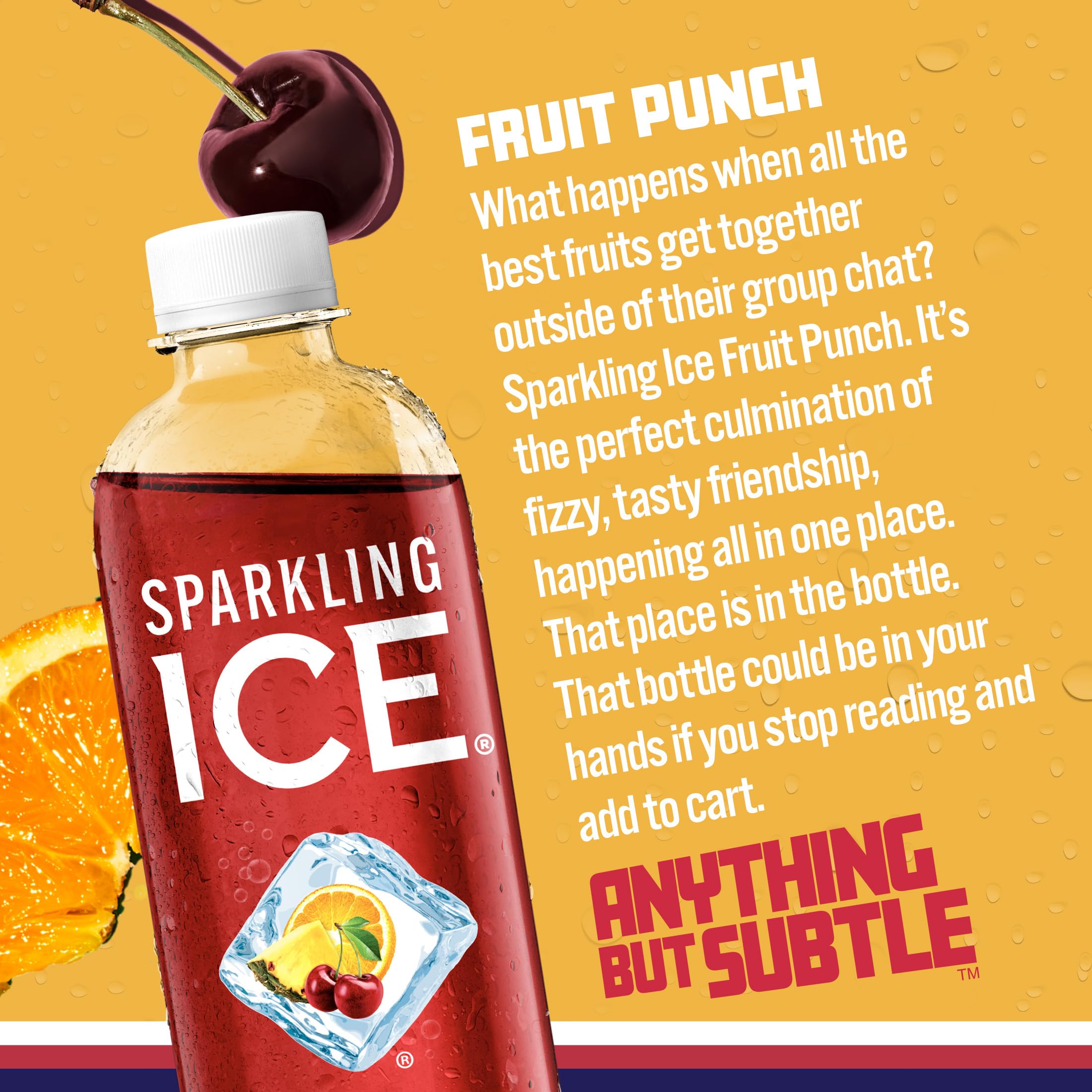 Sparkling Ice botella abierta en mano, lista para beber y disfrutar