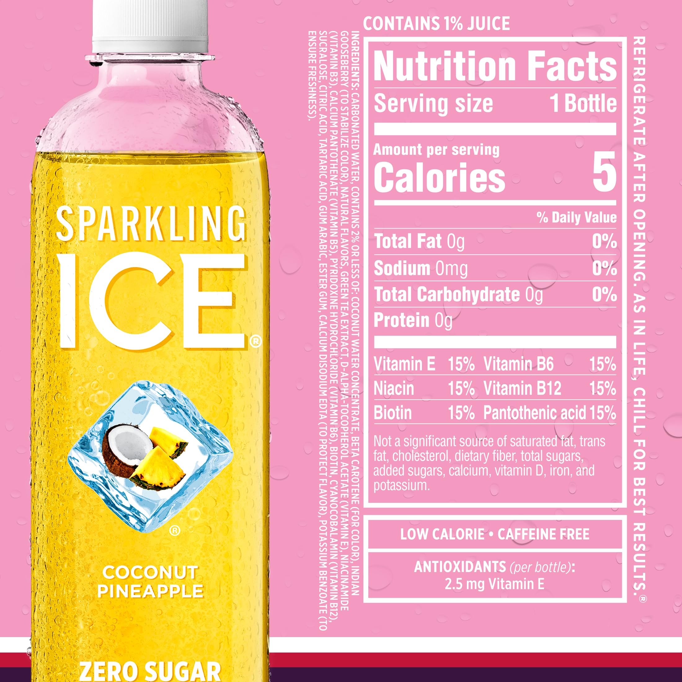 Sparkling Ice Cherry Limeade botella en uso refrescante y práctico