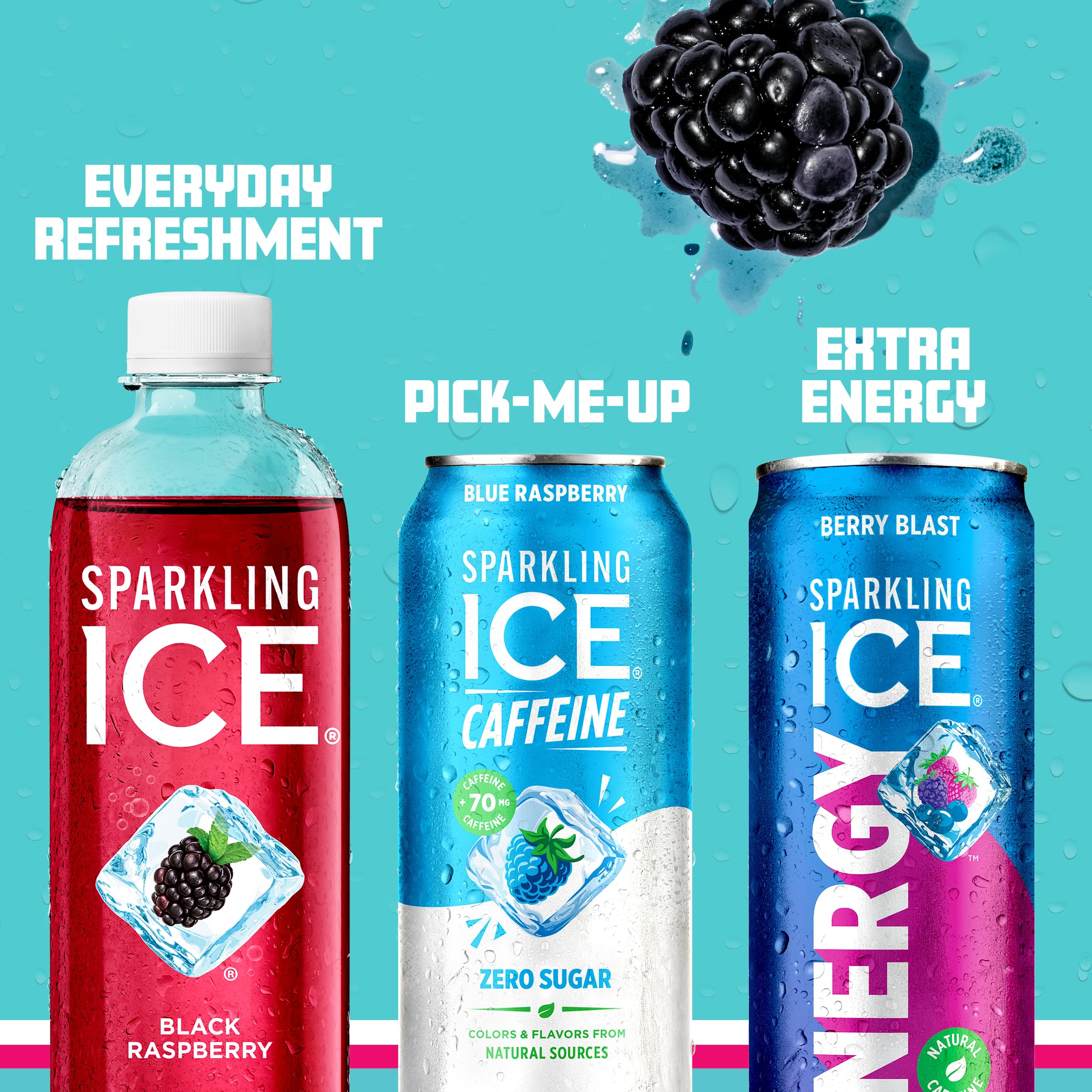 Sparkling Ice lata Strawberry Citrus detalle del diseño frutal y frescor