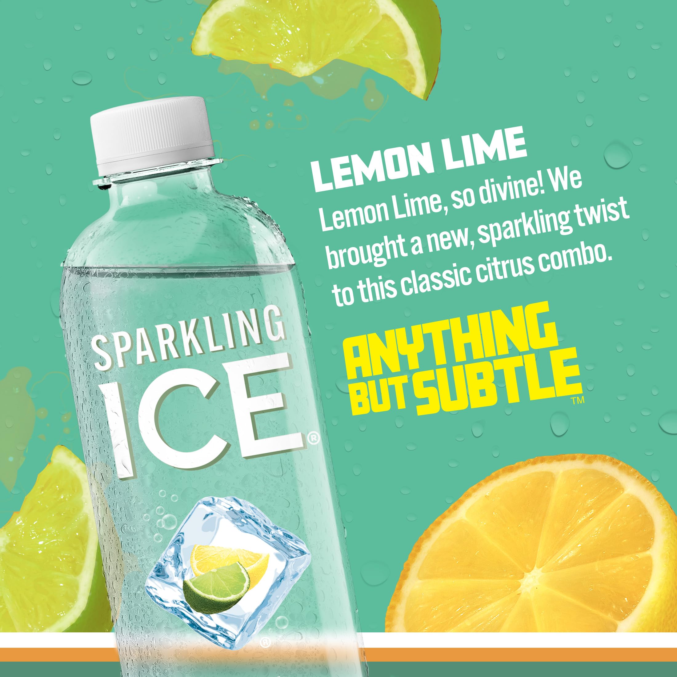 Sparkling Ice primer plano de burbujas y textura para sensación refrescante