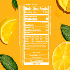 Sparkling Ice detalle de la lata con diseño y ingredientes visibles