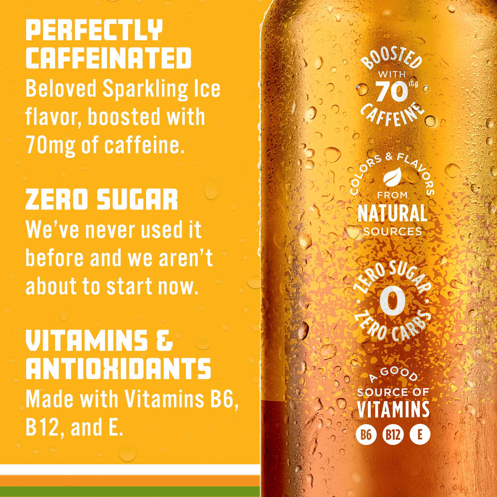 Sparkling Ice lata abierta con vapor frío que sugiere frescura