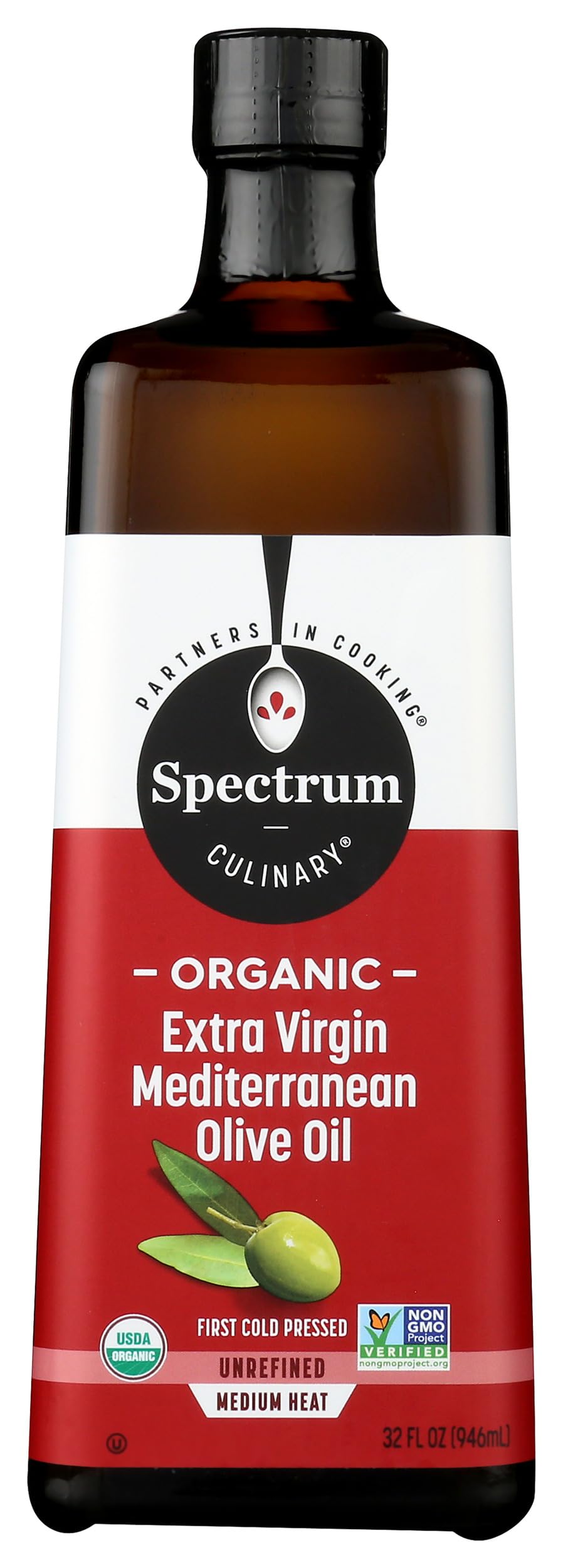 Spectrum botella frontal mostrando diseño y tamaño práctico